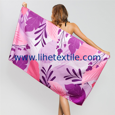 Summer beach towel microfiber printed Custom Logo sand resistant towel