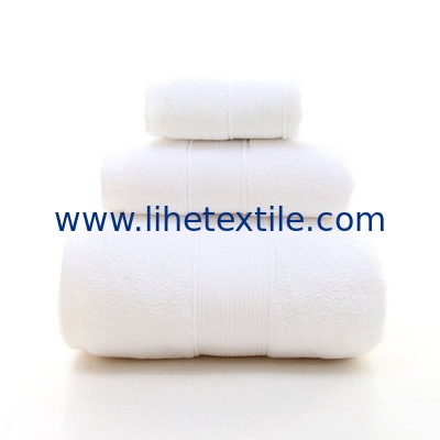 Customized wholesale 70*140cm logo embroidery fabric100% cotton bath towel set