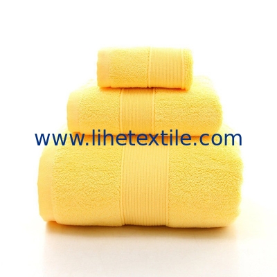 Customized wholesale 70*140cm logo embroidery fabric100% cotton bath towel set