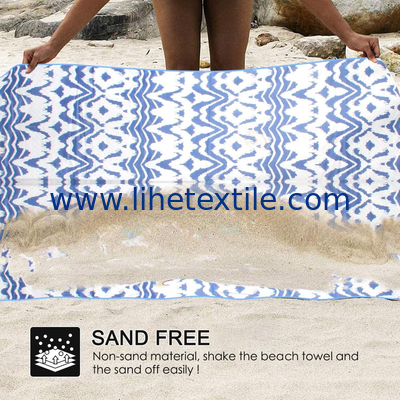 Custom Design OEM RPET recycled Sand Free Quick Dry Printed Beach Towel