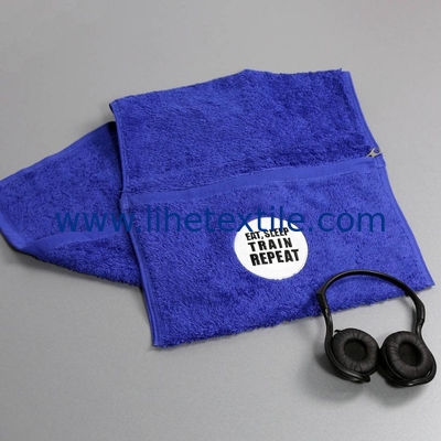 custom logo soft absorbent cotton hooded gym towel