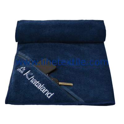 custom logo soft absorbent cotton hooded gym towel
