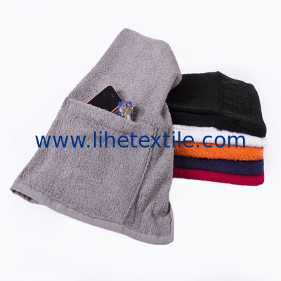 custom logo soft absorbent cotton hooded gym towel
