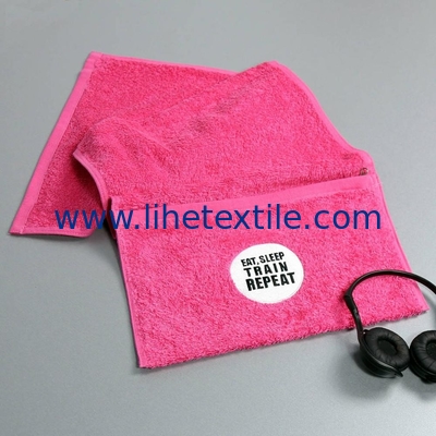 custom logo soft absorbent cotton hooded gym towel