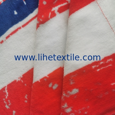 Custom logo pattern summer soft microfibre beach towel