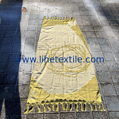 Custom logo woven summer  turkish 100% cotton beach towel