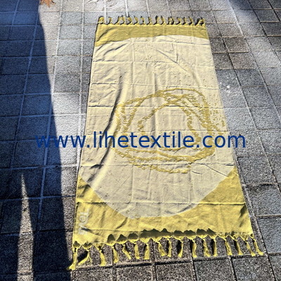 Custom logo woven summer  turkish 100% cotton beach towel