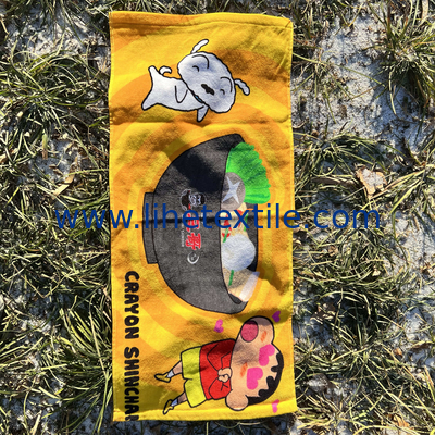 Customized Logo Soft Absorbent Cartoon Pattern 100% Cotton Towel