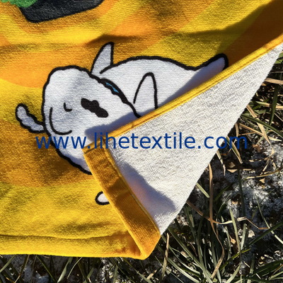 Customized Logo Soft Absorbent Cartoon Pattern 100% Cotton Towel
