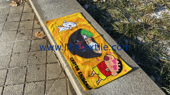 Customized Logo Soft Absorbent Cartoon Pattern 100% Cotton Towel