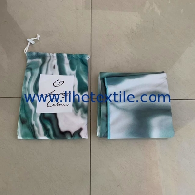 Promotional quick drying suede microfiber printed beach towel