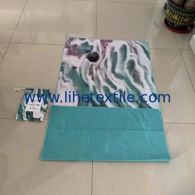 Promotional quick drying suede microfiber printed beach towel