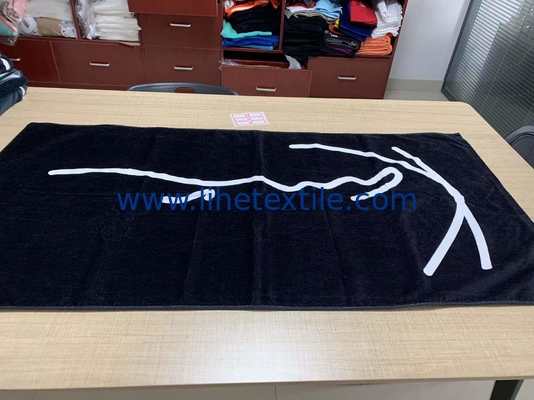 Good Quality 100% Cotton Printed Promotion Beach white Bath Towel Custom