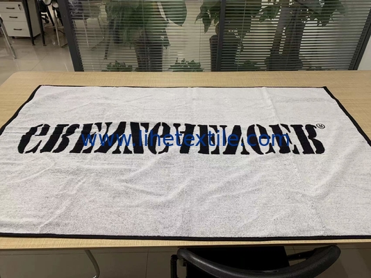 Good Quality 100% Cotton Printed Promotion Beach white Bath Towel Custom