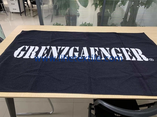 Good Quality 100% Cotton Printed Promotion Beach white Bath Towel Custom