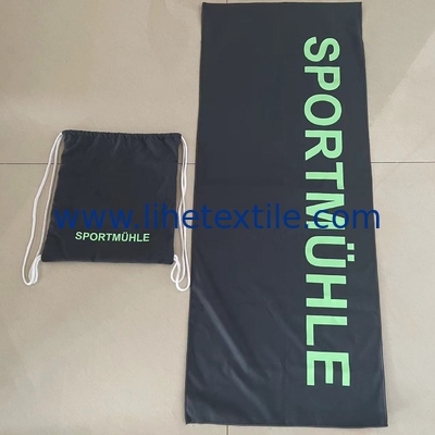 Rpet sand free quick dry suede microfiber custom beach bag towel bulk