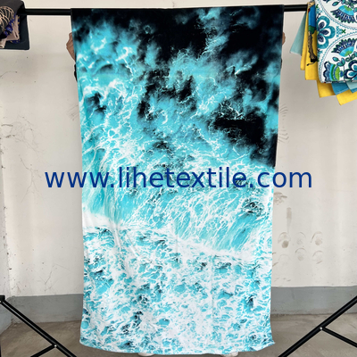 Customized Pattern Digital Printing 100% Cotton Beach Towel