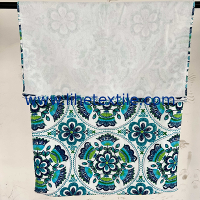 Customized logo printing 100% cotton beach towel logo printing