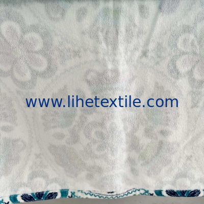 Customized logo printing 100% cotton beach towel logo printing