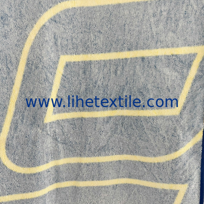 Customized logo printing 100% cotton beach towel logo printing