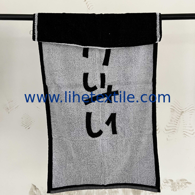 Customized logo printing 100% cotton beach towel logo printing