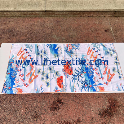 microfiber printed xxl beach towel Custom woven Logo Microfiber sand free towel