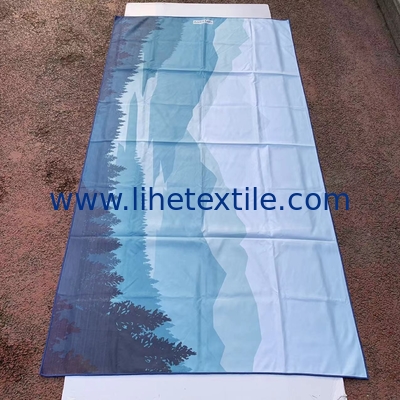 Custom Printed Square Adults Personalized Microfiber Beach Towel Logo Beach Towel Pareo Towel With Bag