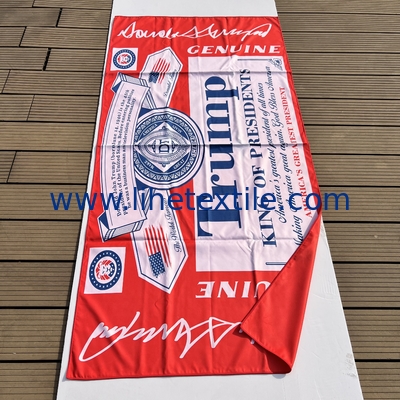 custom printed pattern logo microfiber beach towel