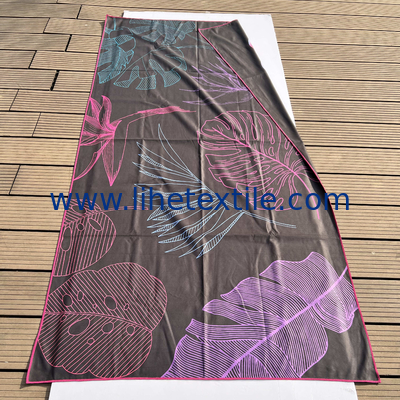 custom printed pattern logo microfiber beach towel