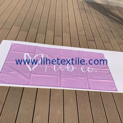 Oversized Portable Waffle Microfiber Kids Foldable Sand less Quick Dry Golf Yoga Mat Sublimation Beach Towel