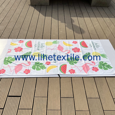 Beach towels with logo custom print Big Custom Brand Double sided printing beach towel