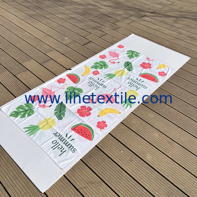 Beach towels with logo custom print Big Custom Brand Double sided printing beach towel