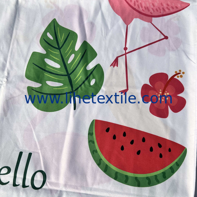 Beach towels with logo custom print Big Custom Brand Double sided printing beach towel