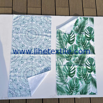 Customized logo microfiber beach towel factory direct