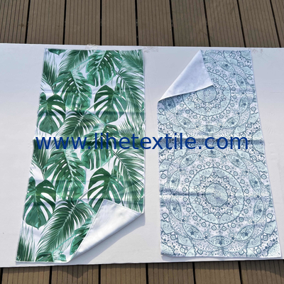 Customized logo microfiber beach towel factory direct