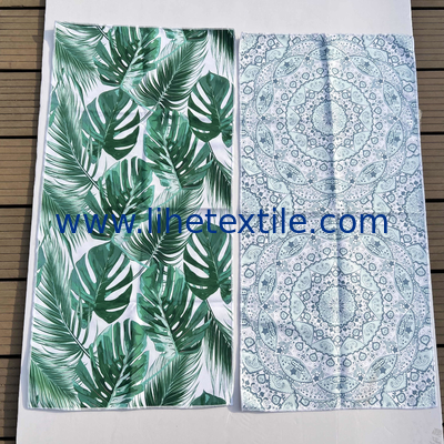 Customized logo microfiber beach towel factory direct