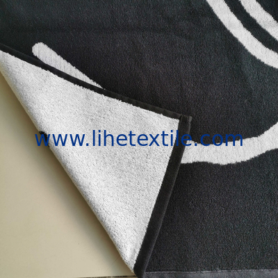 Best selling 100% cotton woven jacquard beach towel for adult