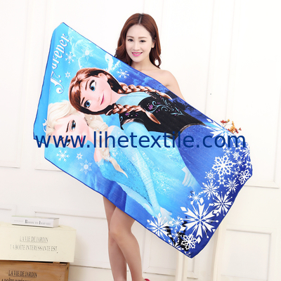China Factory Hot Sale Square Microfiber Beach Towel Fast Dry