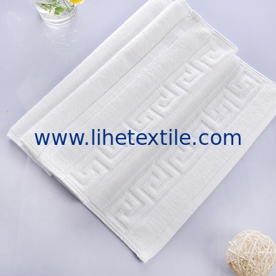 hotel supplies 100% cotton custom white jacquard hotel towel sets with logo