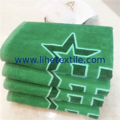 Custom High Quality Sublimation Printing Cotton Velour Summer Beach Towels With Logo