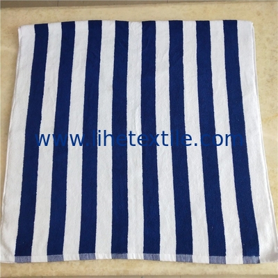 high water absorption cotton custom jacquard stripe beach towel