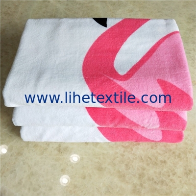 Hot sale 100%cotton printed  towel stripe beach towels with logo