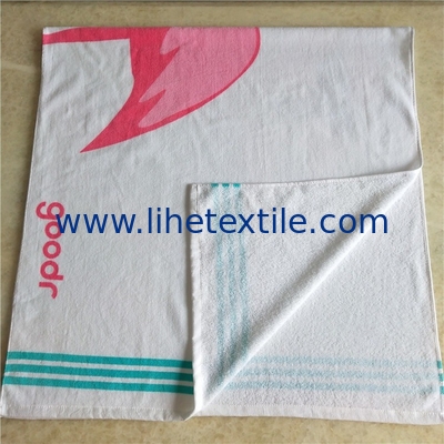 Hot sale 100%cotton printed  towel stripe beach towels with logo