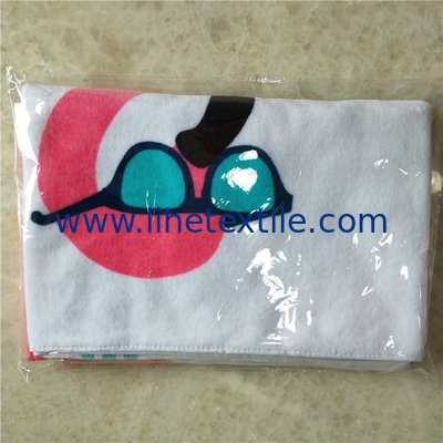 Hot sale 100%cotton printed  towel stripe beach towels with logo