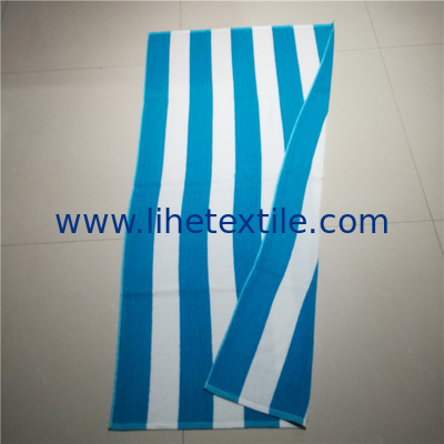 Amazon hot sale custom yarn-dyed jacquard woven beach towel