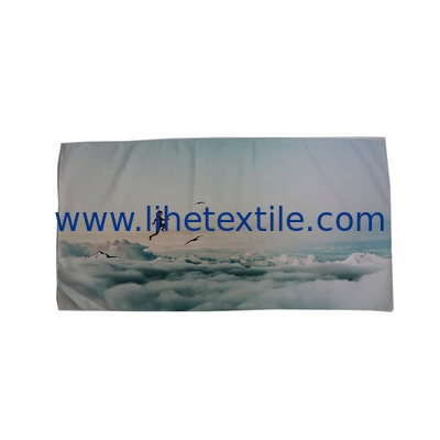 Manufacturer supply digital print cartoon summer custom microfiber beach towel