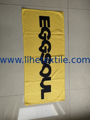 Recycled manufacturer Waffle beach towel wholesale printed summer  sand free beach towel