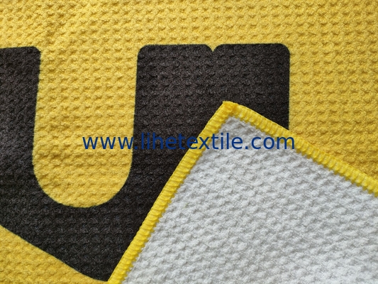 Recycled manufacturer Waffle beach towel wholesale printed summer  sand free beach towel