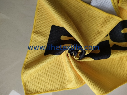 Recycled manufacturer Waffle beach towel wholesale printed summer  sand free beach towel