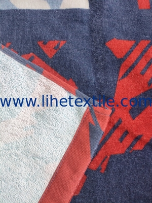 Amazon hot sale designer beach towel with logo printed cotton beach towel